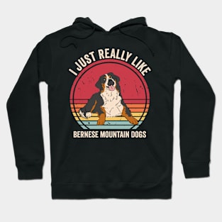 I Just Really Like Bernese Mountain Dogs Hoodie